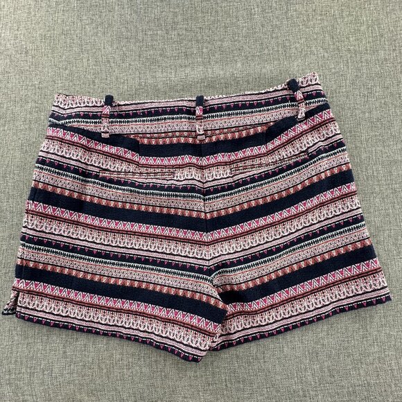 Ann Taylor LOFT Boho Shorts Aztec Print Tween Knit The Rivera Short 6P Cotton Bl - Picture 12 of 13
